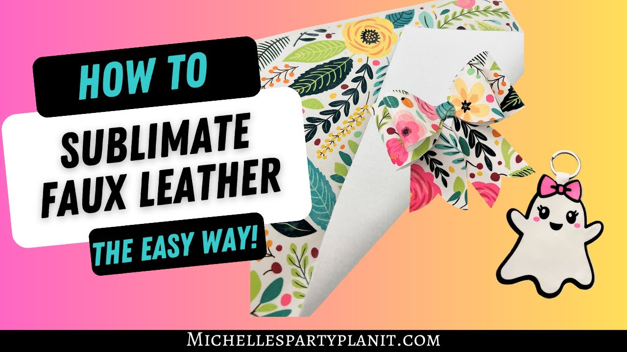 How to Sublimate on Cotton with Glitter HTV - Michelle's Party Plan-It