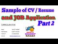 CV sample for safety officer in hindi (part 2) | how to create cv for safety officer | safetymgmts
