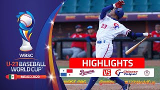 HIGHLIGHTS Panama v Chinese Taipei: U-23 Baseball World Cup