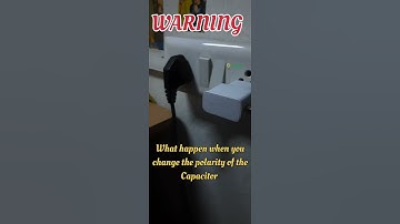 This will happen if you change the polarity of capacitor!! WARING DANGER 🔴