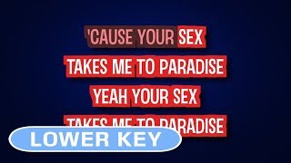 Video thumbnail of "Bruno Mars - Locked Out Of Heaven | Karaoke Lower Key"