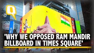 Protests, Celebrations Grip Times Square Over Ram Mandir Billboard | The Quint