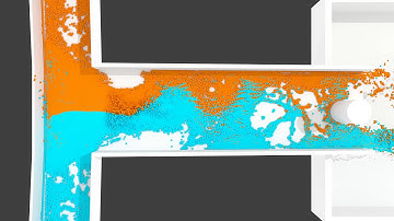 Particle fluid simulation in Blender Cycles