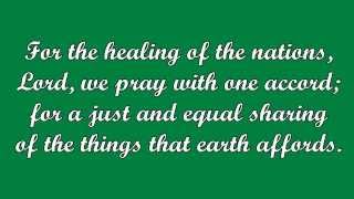 For the Healing of the Nations (Fred Kaan) chords