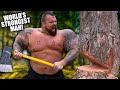 STRONGMAN Tries TIMBERSPORTS!!!