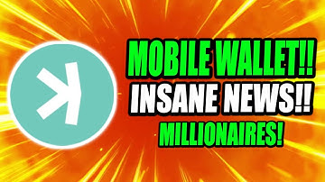 KASPA MOBILE WALLET IS LIVE!! THIS IS INSANE NEWS FOR KAS!! MASS ADOPTION IS HERE!!