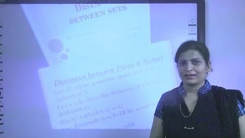 Metric Space part 2 of 7 : Distance Between Subsets in Hindi under: E-Learning Program