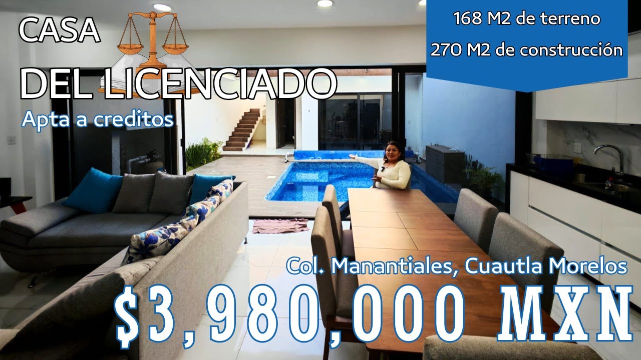 🏡 CASA DEL LICENCIADO en VENTA ⏳ CUAUTLA MORELOS  ‼️A 5 minutos del centro ‼️