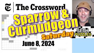 June 8, 2024 (Sat.) [38:02]: He's a curmudgeon? || New York Times Crossword Puzzle