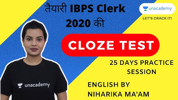 Cloze Test (Day 23) || 25-Day Practice Series for IBPS Clerk Prelims || Niharika John Mehra