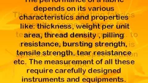 Testing of textile fabrics: introduction eng