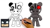How To Draw Doggy Roblox Piggy Youtube - disegni da colorare di roblox