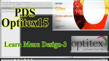 Learn Optitex:How to use function in Menu Design PDS Optitex#3