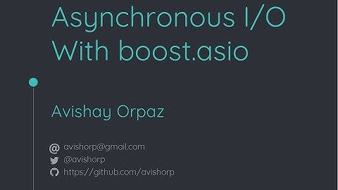 Boost.Asio, CoreCpp on May18