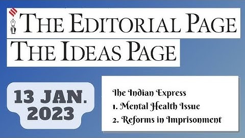 13th January 2023 | Gargi Classes The Indian Express Editorials & Idea Analysis | By R.K. Lata