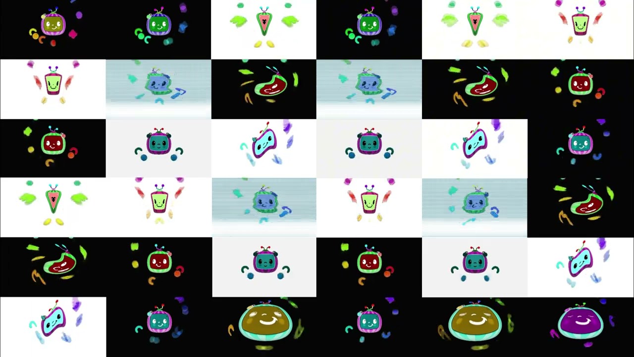 Cocomelon Outro Logo Effects Sponsored By Klasky Csupo 2001 Effects x36  | Inverted