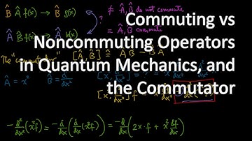 Commuting vs Noncommuting Operators in Quantum Mechanics, and the Commutator between Them