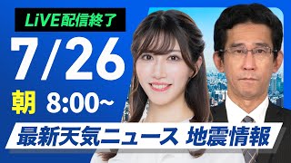 ウェザーニュースの配信のサムネイル画像
