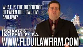 What is the difference between a DUI and an OWI?