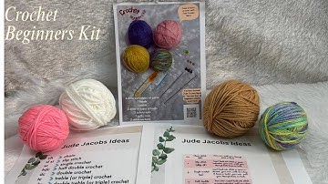 Crochet basic stitches detailed video absolutely for beginners. Crochet kit for beginners.