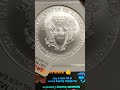 Moneda de Aguila Americana de Plata 9,001,711 acuñadas.#shorts #coleccion #plata #monedas #usa #coin