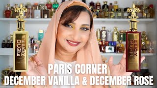 PARIS CORNER DECEMBER VANILLA & DECEMBER ROSE REVIEW #simsquad