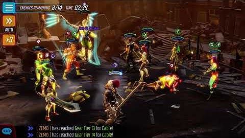 Doom 1.0 Skill boss node in Marvel Strike force.