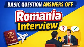 Basic Question Answers Romania Interview || Beautiful Morning in Bucharest