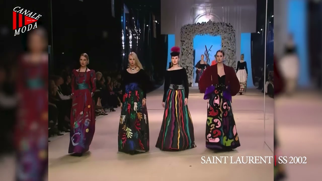 YVES SAINT LAURENT Haute Couture Spring Summer 2002 Paris - Canale 