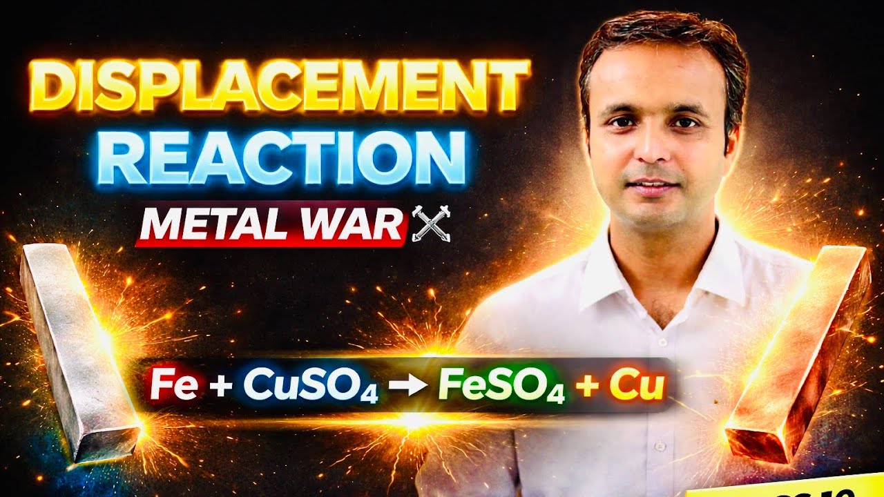 Displacement vs Double Displacement Reaction 🔥 | Class 10 Science Full ...