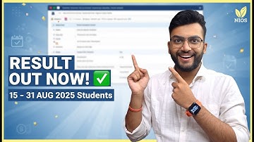 🎉 NIOS On-Demand Result OUT! (15–31 Aug 2025 Students) | Check Your Result NOW 🚀