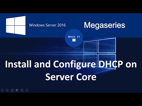 Install and Configure DHCP on Windows Server 2016 Core with Powershell