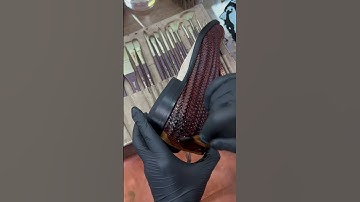 Thumbnail of Blank to Brown: Mastering the Leather Brown woven loafers Coloring Process | Step-by-Step Guide L