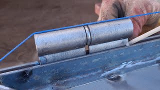 Learn the easiest way to install and weld iron door hinges (for beginners)