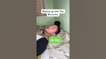 Thumbnail of WAKING UP WITH THE MILITARY BRANCHES!! #SHORTS
