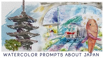 7 Prompts: Exploring Japan in Procreate: Level up Your Watercolor Techniques - Skillshare preview