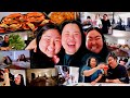 VLOG: cooking for my bestie, she cried, falling down the stairs, new home gym reveal, girl&#39;s weekend