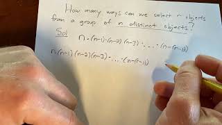 Derivation of the Permutations Formula