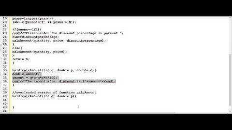 Overloading Functions in C++