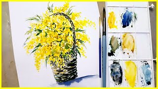 🎨Рисуем Мимозу Акварелью! Запись трансляции! 🎨Рисуем Мимозу Акварелью! Запись трансляции!
