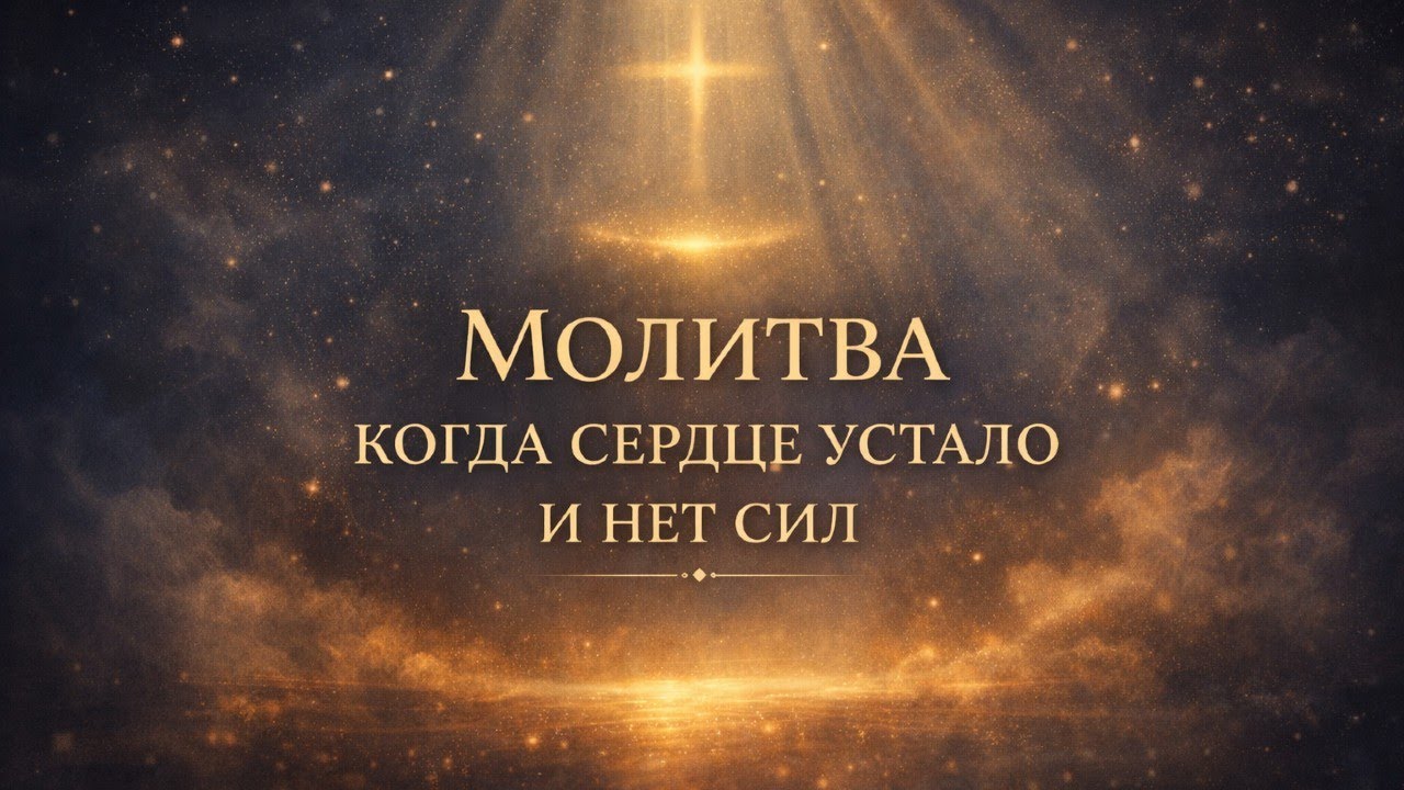 Молитва, когда сердце устало и нет сил