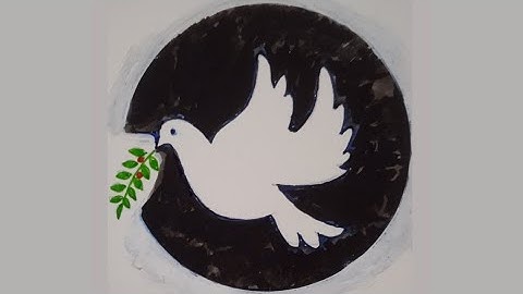 How To Draw A Dove Of Peace? # Dove With Olive Branch # Sign Of Peace