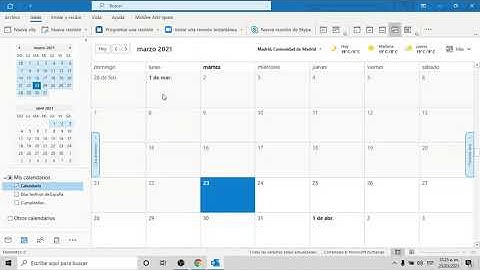 Programar una reunión en Outlook