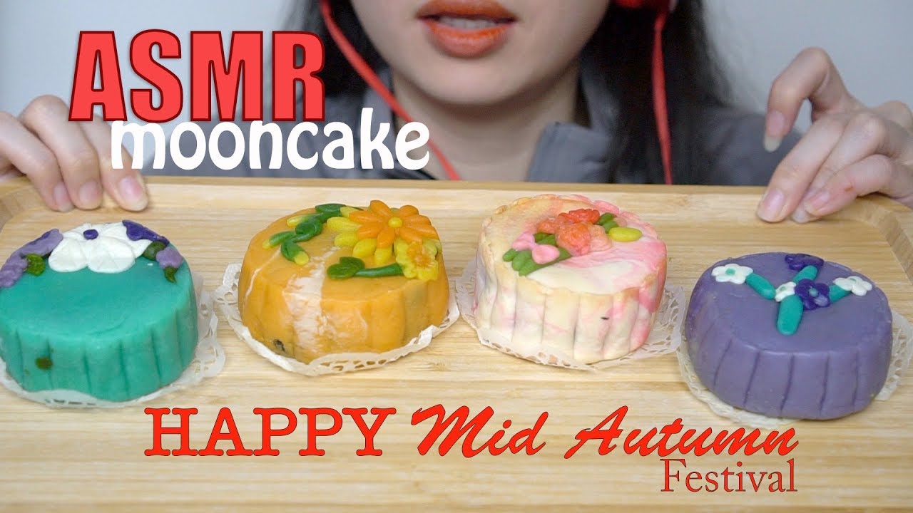 ASMR EATING SOUNDS MOONCAKES | НЕ ГОВОРЯ