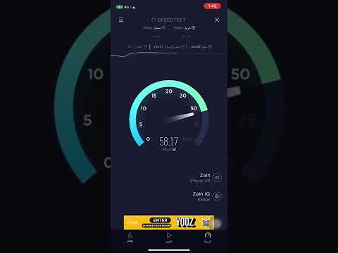 تجربه قياس سرعة انترنت 4 شركة زين العراق