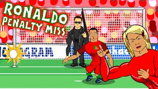 Cristiano Ronaldo misses a penalty! OOPS HE MISSED IT AGAIN! (Parody Portugal vs Austria 0-0)