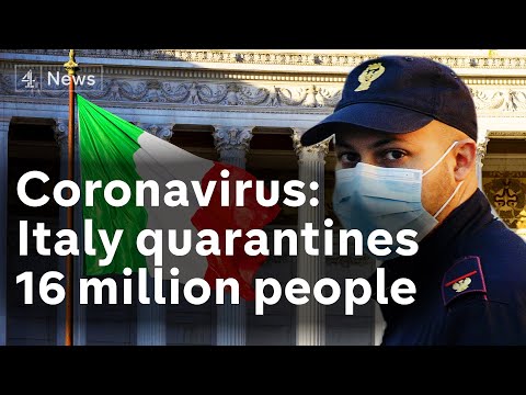 Coronavirus lockdown in Italy as 16 million people quarantined