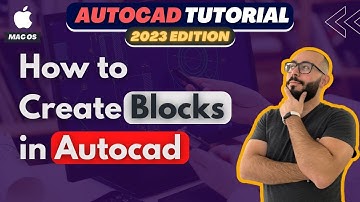 How to Create A Block in Autocad Mac - Autocad 2023 For Mac Tutorial