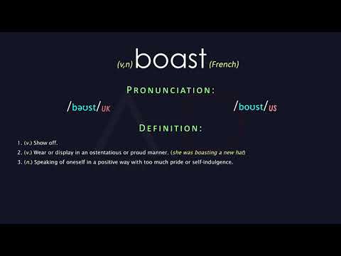Boast Meaning And