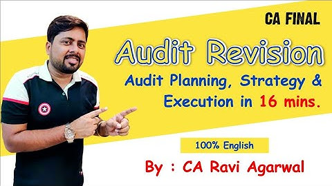 CA Final Audit Marathon Nov 22 | Audit Planning, Strategy & Execution in 16 Minutes | 100% English